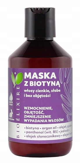 BIOELIXIRE MASKA Z BIOTYNĄ WZMACNIAJĄCA 300ML