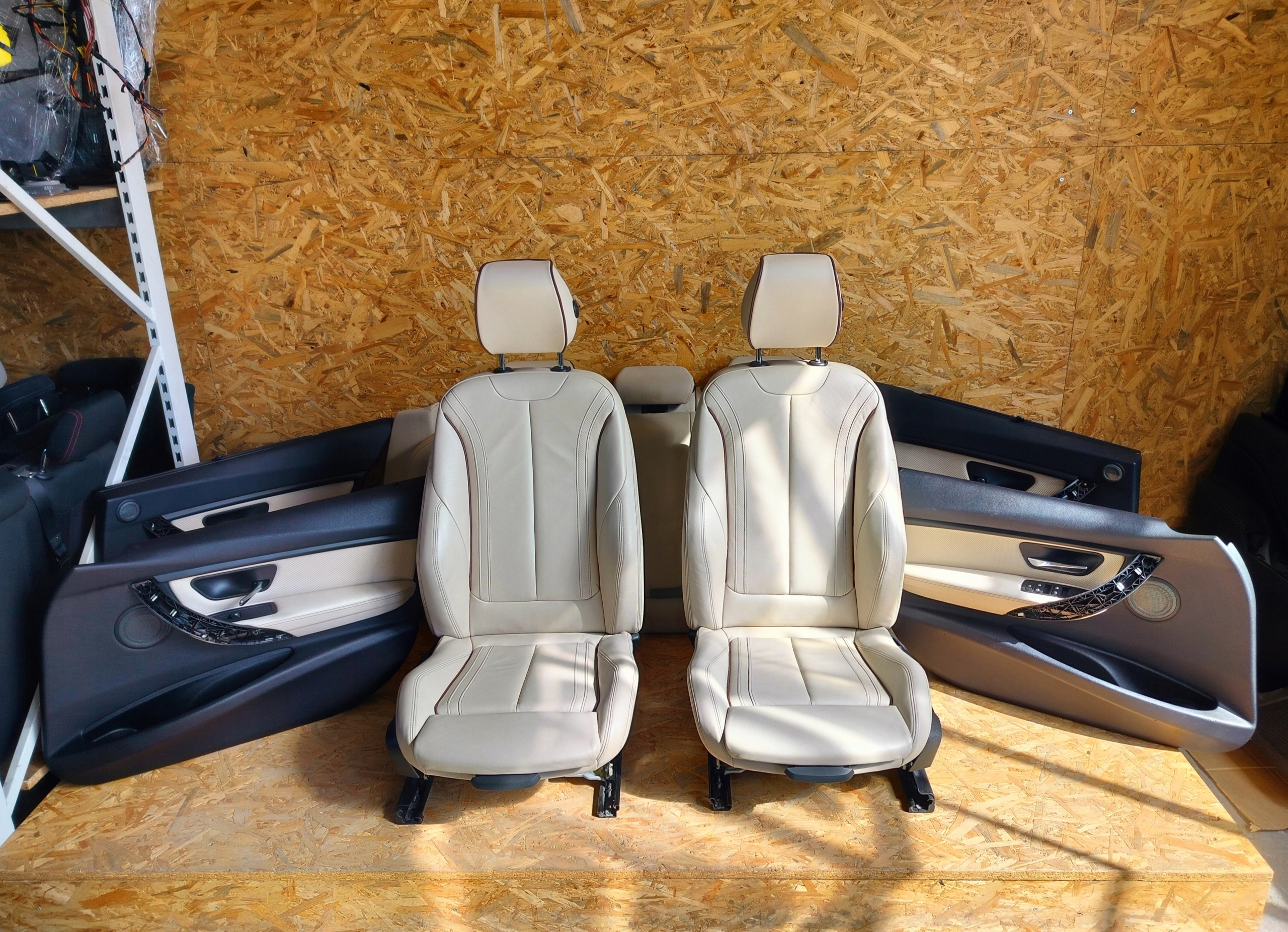 FOTELE KANAPA GRZANE BOCZKI M PAKIET BMW 3 F31 SKÓRA INDIVIDUAL HARMAN