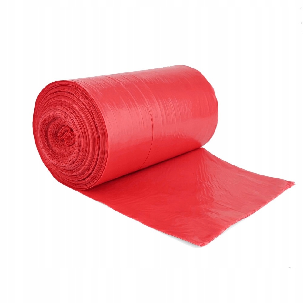 Levně Vložky Do Koše Organizér Sáčky Na Odpadky Do Koše 60 l červené 50 Kusů