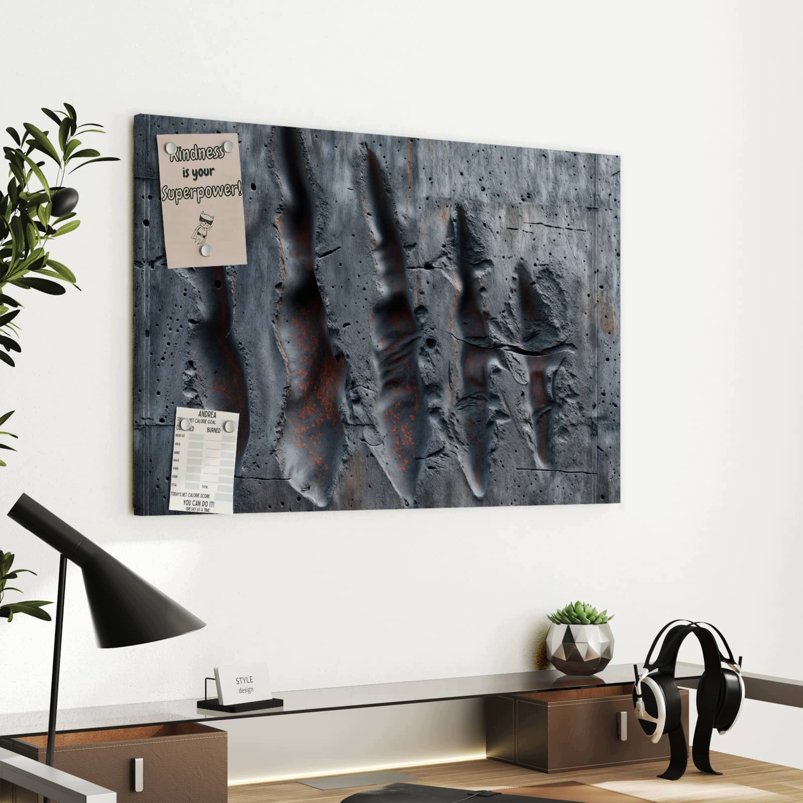 Magnetická tabule Texturovaný Vzor 60 × 40 cm