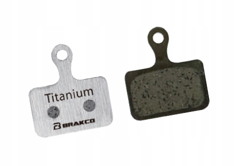 Klocki hamulcowe rowerowe Brakco BPT-71 metaliczne sintered tytanowe lekkie