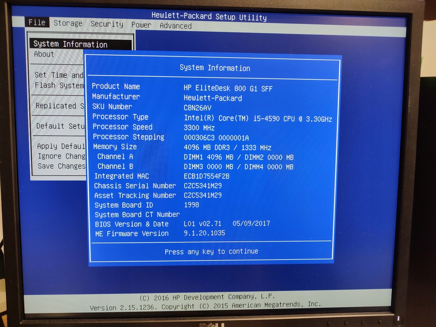 HP EliteDesk 800 G1 SFF 3,2GHz i5-4590 4GB 500gb W10 Model HP EliteDesk 800 G1