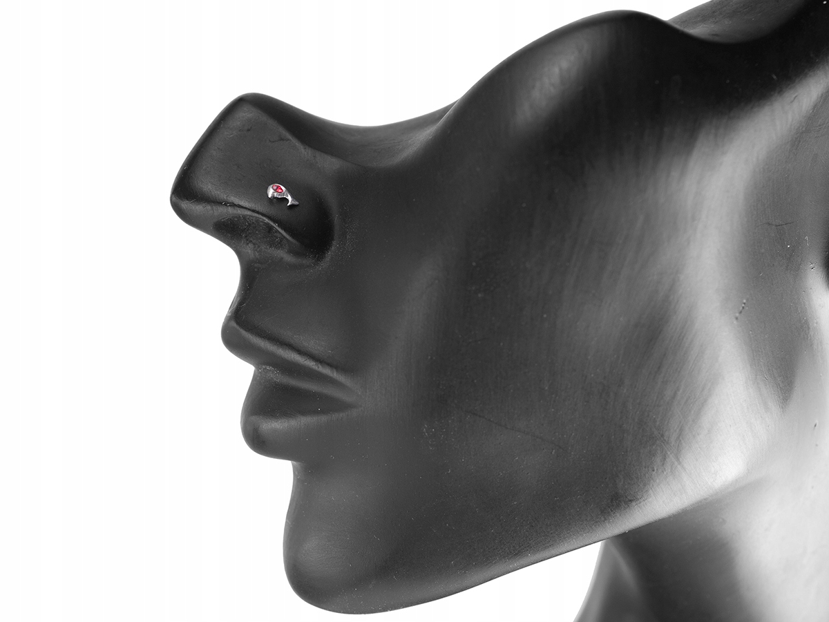 VERSIL - kolczyk do nosa nos delfinek SREBRO 0,925 Kolor dominujący srebrny