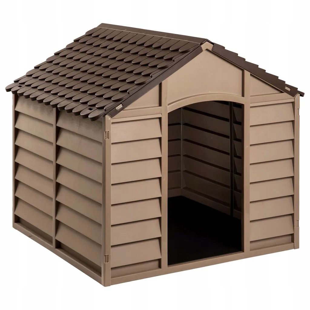 Bouda pro psa – Pp, 86x84x82 cm, hnědá