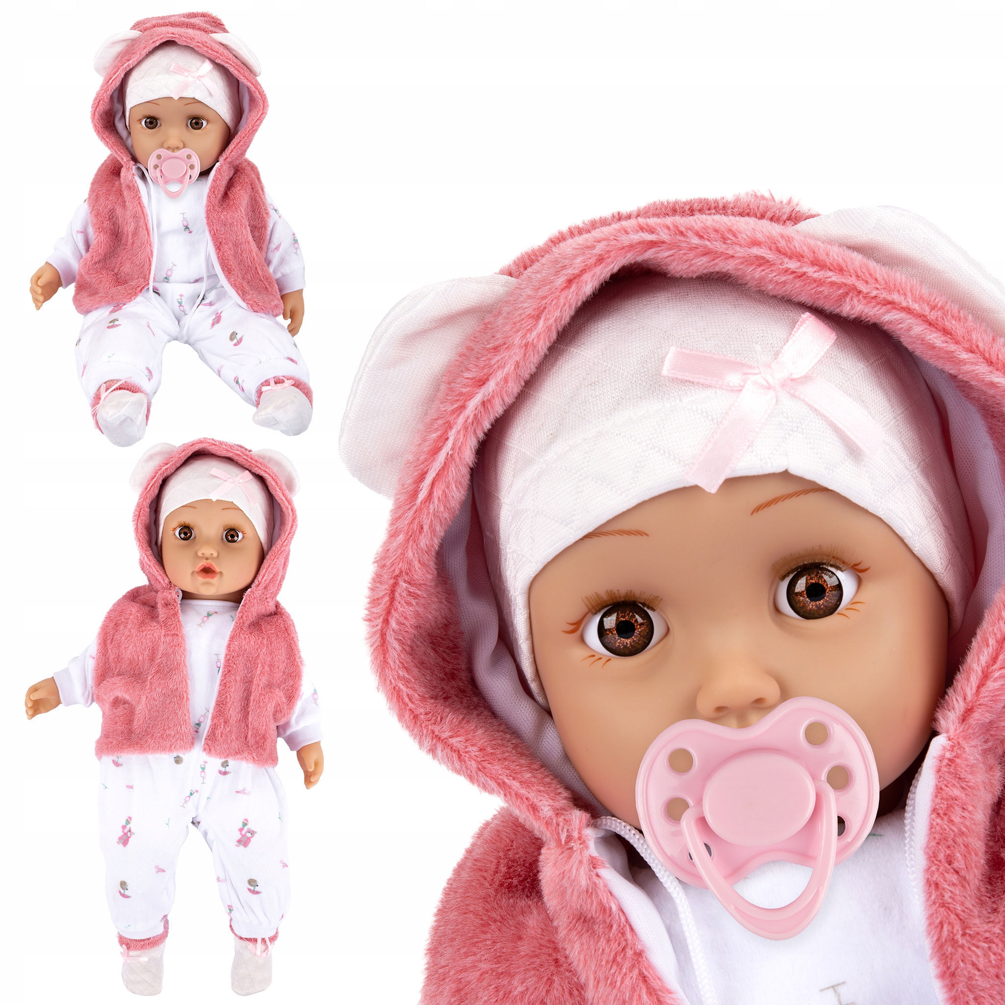 DUŻA LALKA BOBAS INTERAKTYWNA ŚPIEWA I MÓWI PO POLSKU 45CM