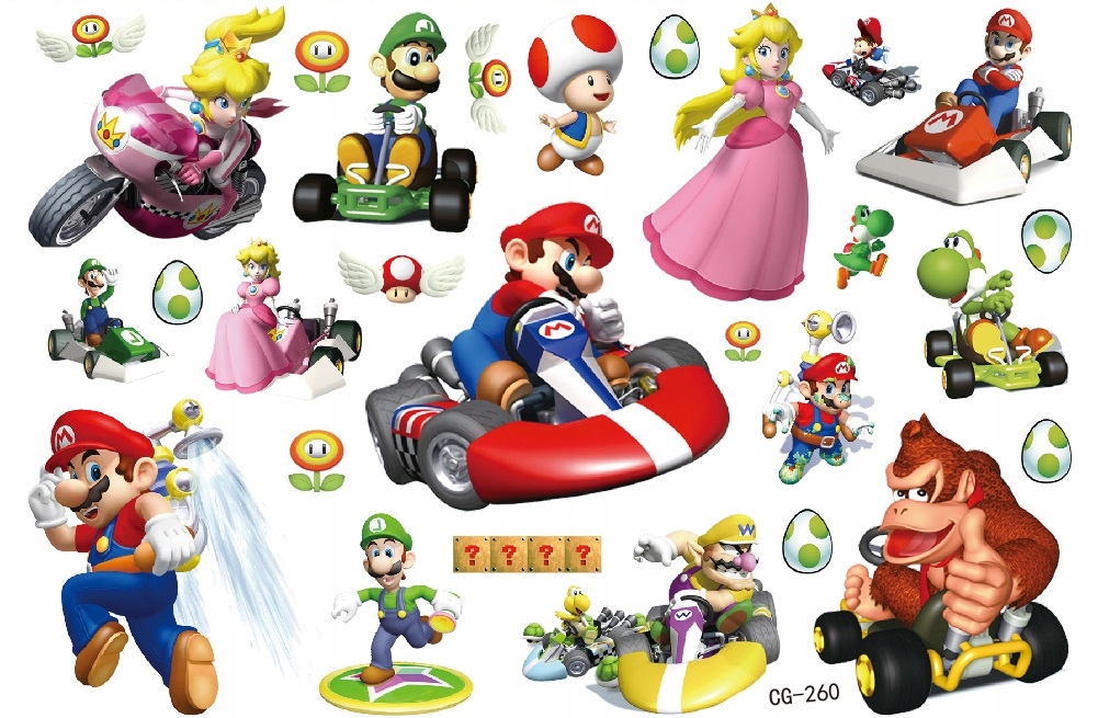 

Tatuaż zmywalny dla dzieci Super Mario CG260