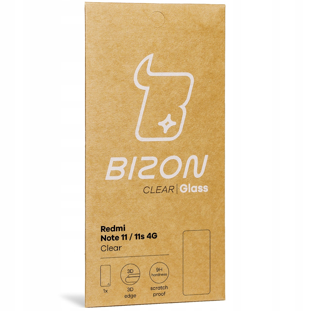 Закаленное стекло Bizon Glass для Redmi Note 11 / 11s Installation Kit yes