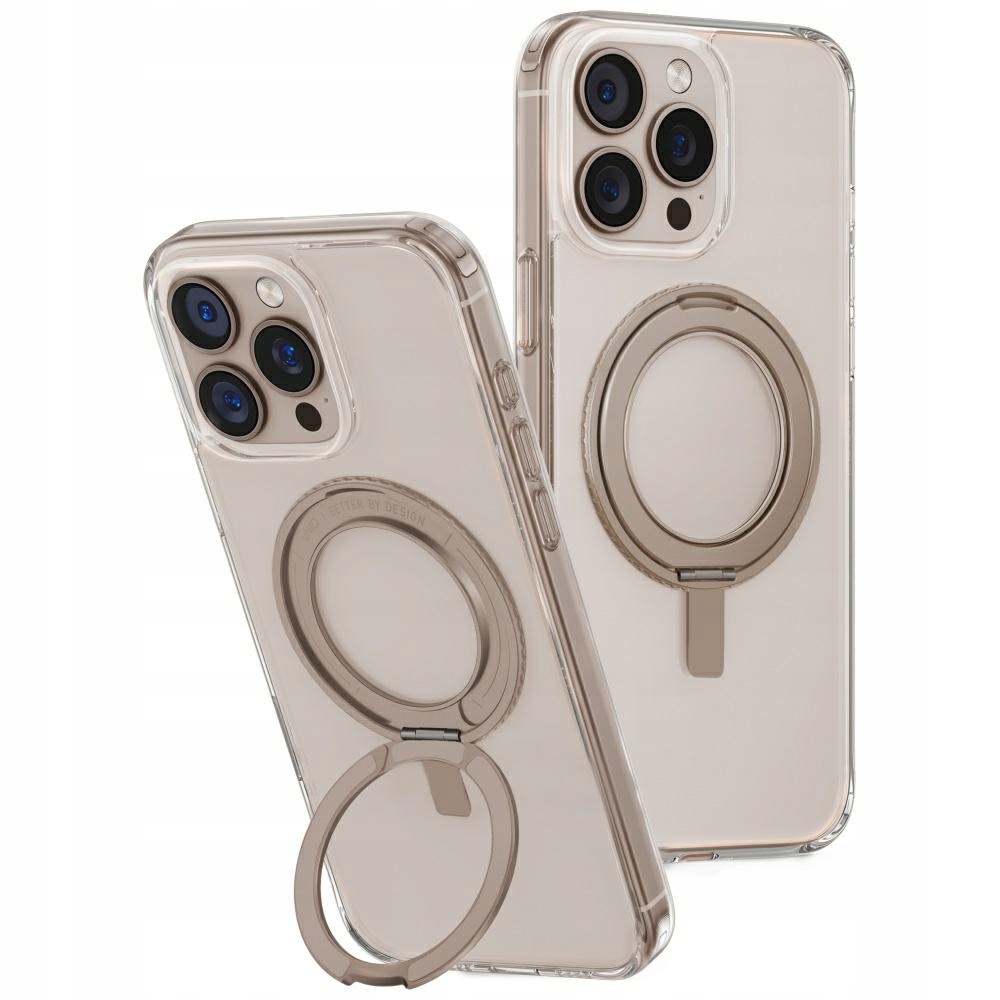Etui Uniq Swivix do iPhone 16 Pro Max 360 Rotating Kickstand złoty