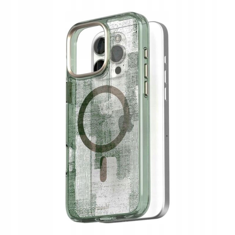 Moshi iGlaze MagSafe – puzdro na iPhone 16 Pro (Sunlit Green)
