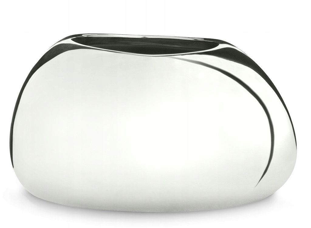 Stříbrný obal na květináč 432 zrcadlový 22 kámen Mirror Silver Scheurich