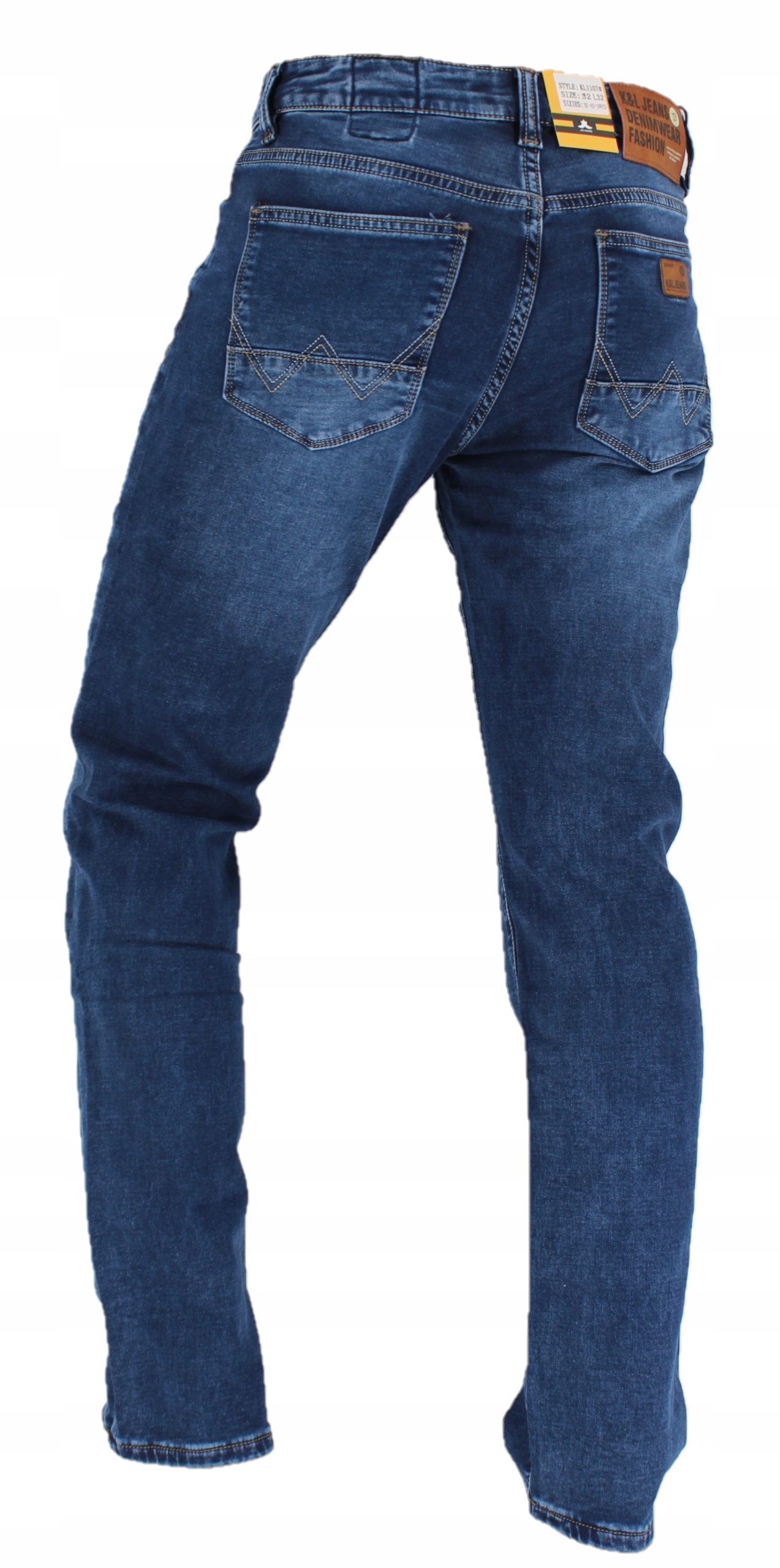 SPODNIE KLASYCZNE MĘSKIE PROSTA NOGAWKA L32 W39 Cechy dodatkowe brak