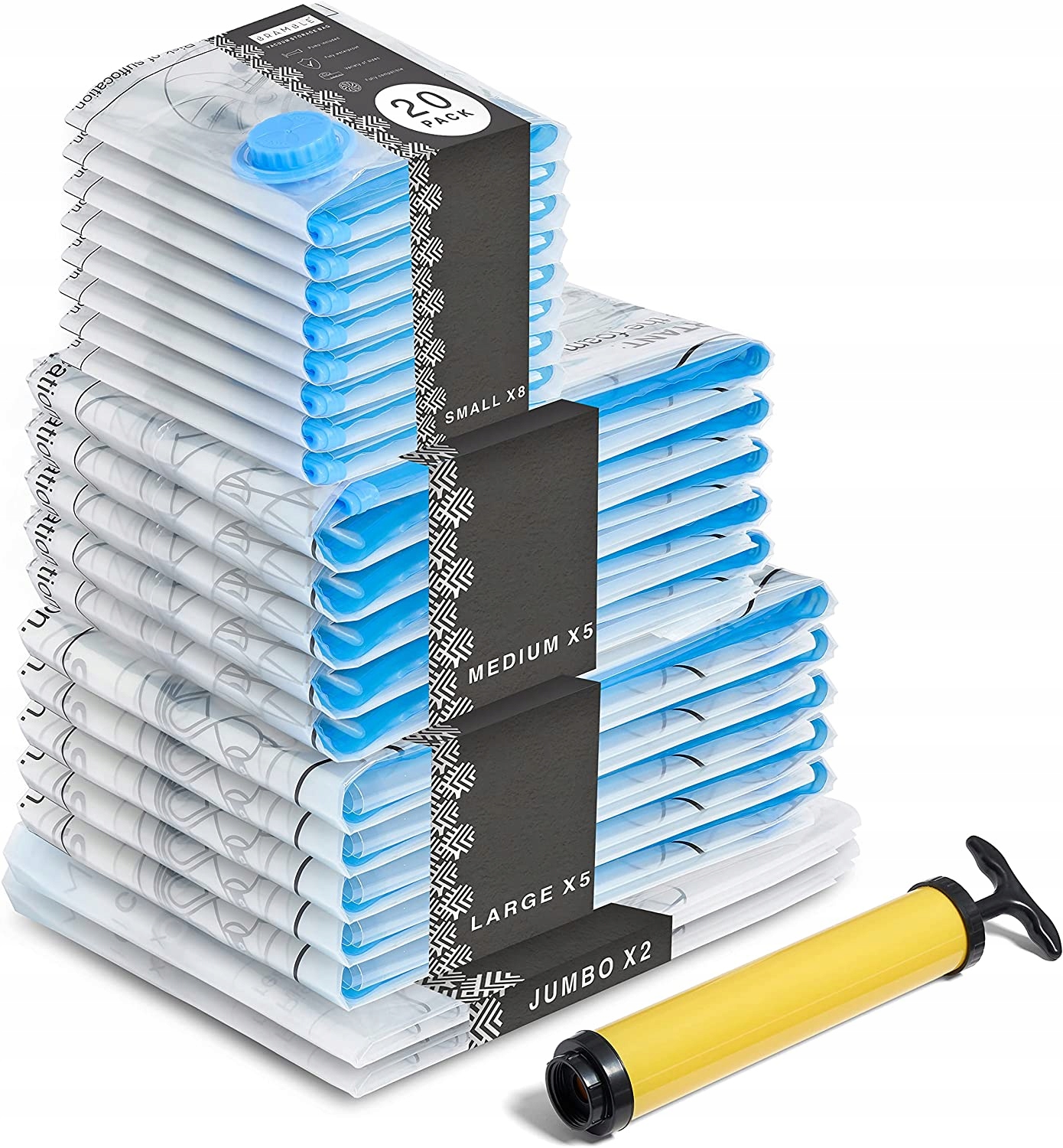 Levně Vakuové sáčky Bramble 19 ks s pumpičkou