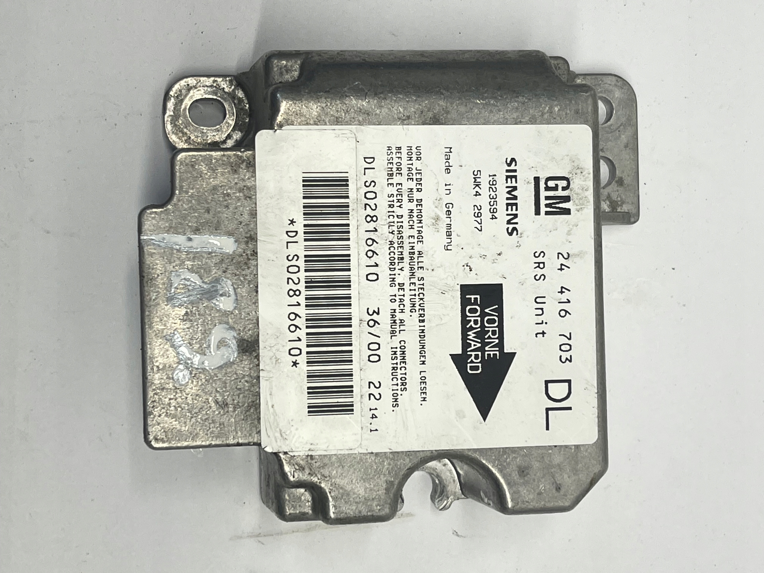 SENSOR airbag 24416703 Opel Astra II (1998-2009) G