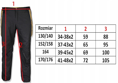 DZIECIĘCE SPODNIE NARCIARSKIE ZIMOWE SNOWBOARDOWE ZIMA GRANATOWE roz. 164 Marka Nature