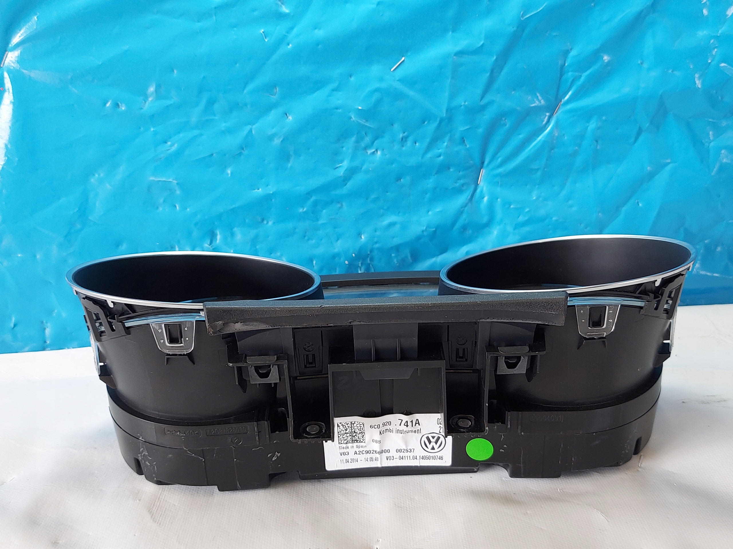 dials clock VW POLO 6C 1.4 TDI 2014r 6C0920741A