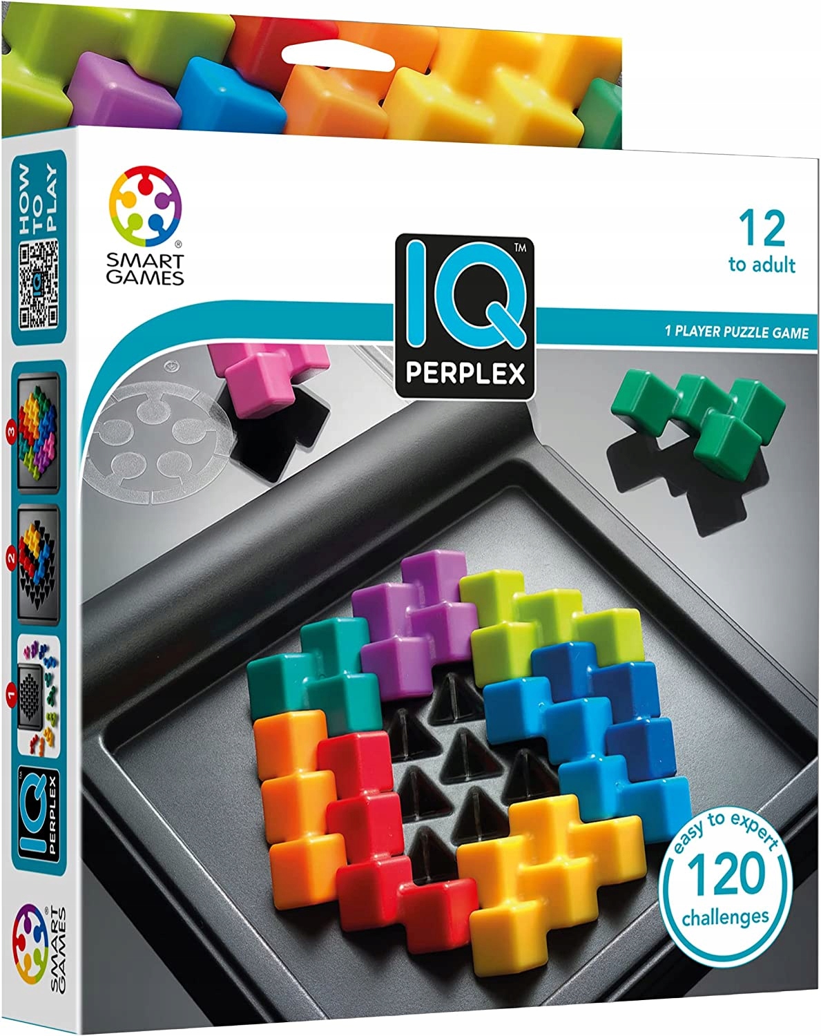 Podróżna gra logiczna IQ Puzzler Pro Smart Games - 120 wyzwań dla dzieci od  7 lat - IUVI Games
