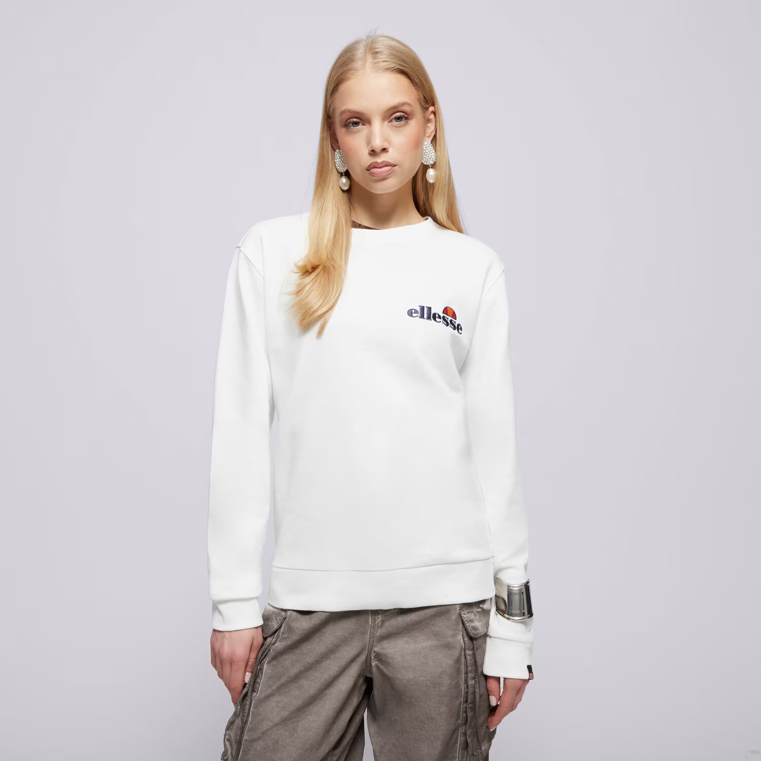 Ellesse Mikina Bez Kapuce Sportovní Xs