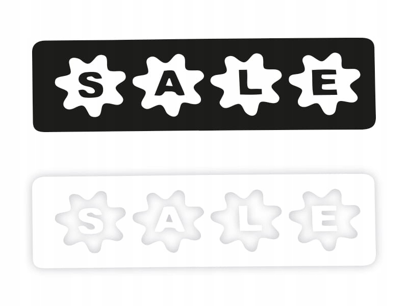 SALE W09 - Naklejka na samochód na auto KOLOR