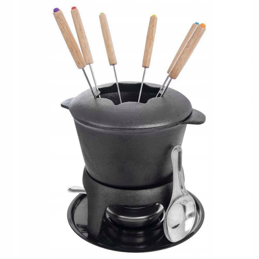 ZESTAW DO FONDUE żeliwny Cauldron Fondue czarny Kod producenta 111176