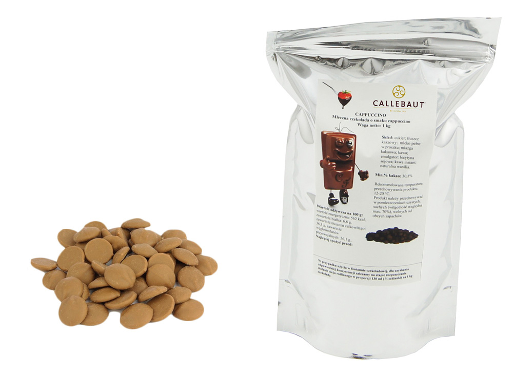 Czekolada Cappuccino kawowa 1KG Callebaut fontanny fondue