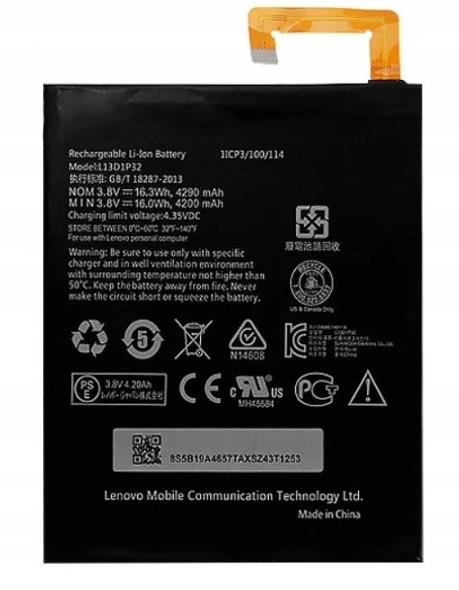 Nowa Bateria Lenovo Tab 2 A10-70 L14D2P31