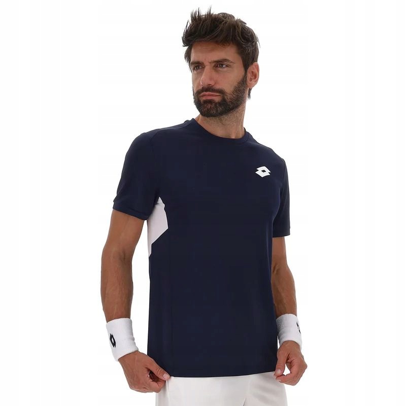 Pánské Tenisové Tričko Lotto Squadra IV Tee Black XXL