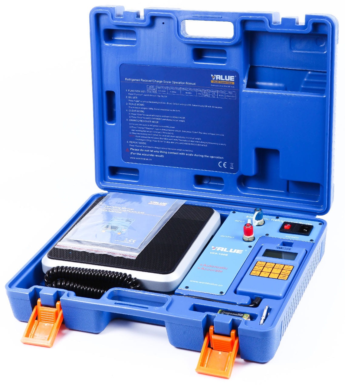 Waga Chłodnicza Elektroniczna Z Zaworem Value VES-100B 100KG Klimatyzacja