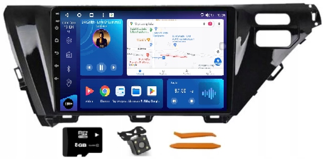 Rádio Android Navigácia Qled Carplay Lte 128GB Toyota Camry 8 XV70 17-20