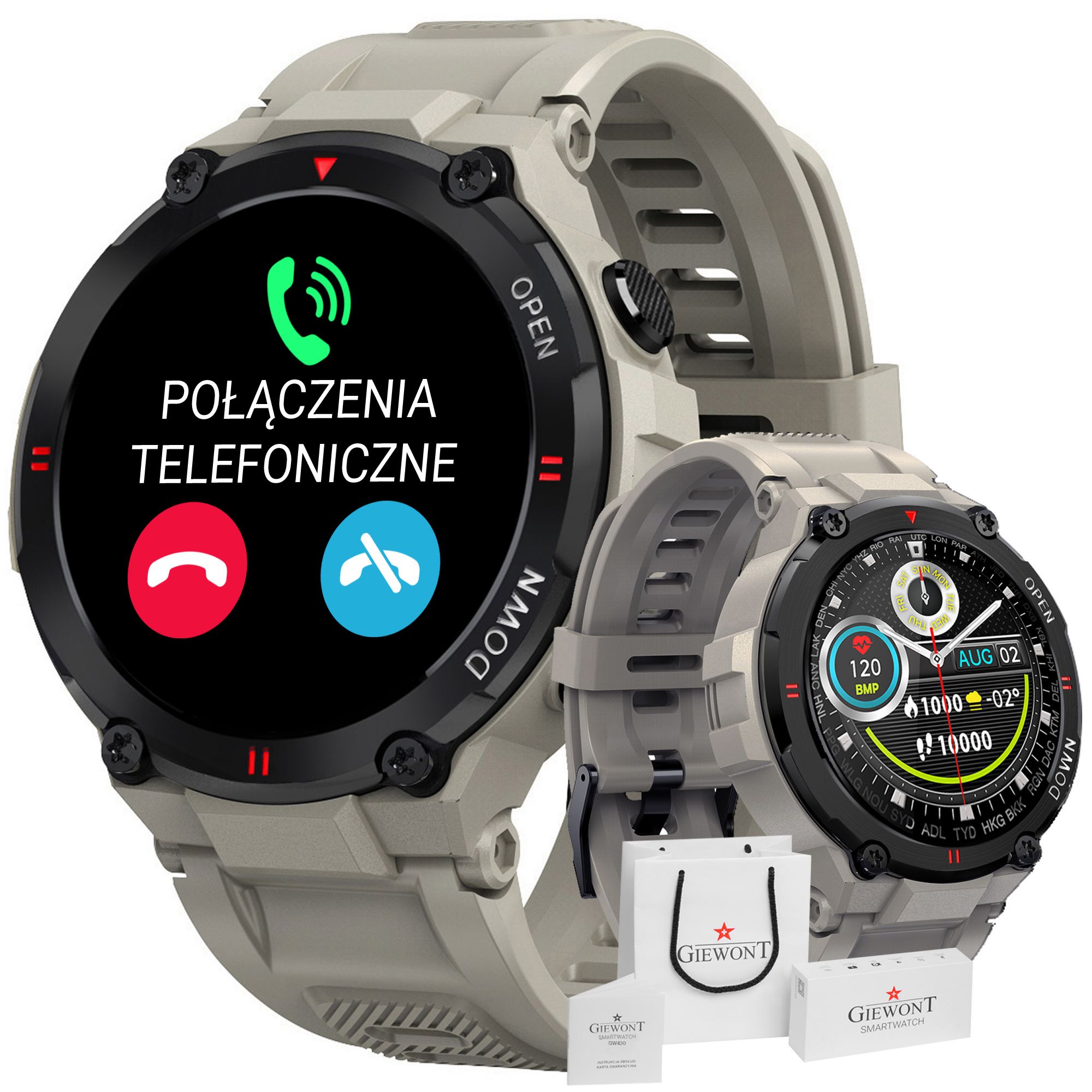 Chytré Hodinky Giewont Focus SmartCall GW430-2 kámen