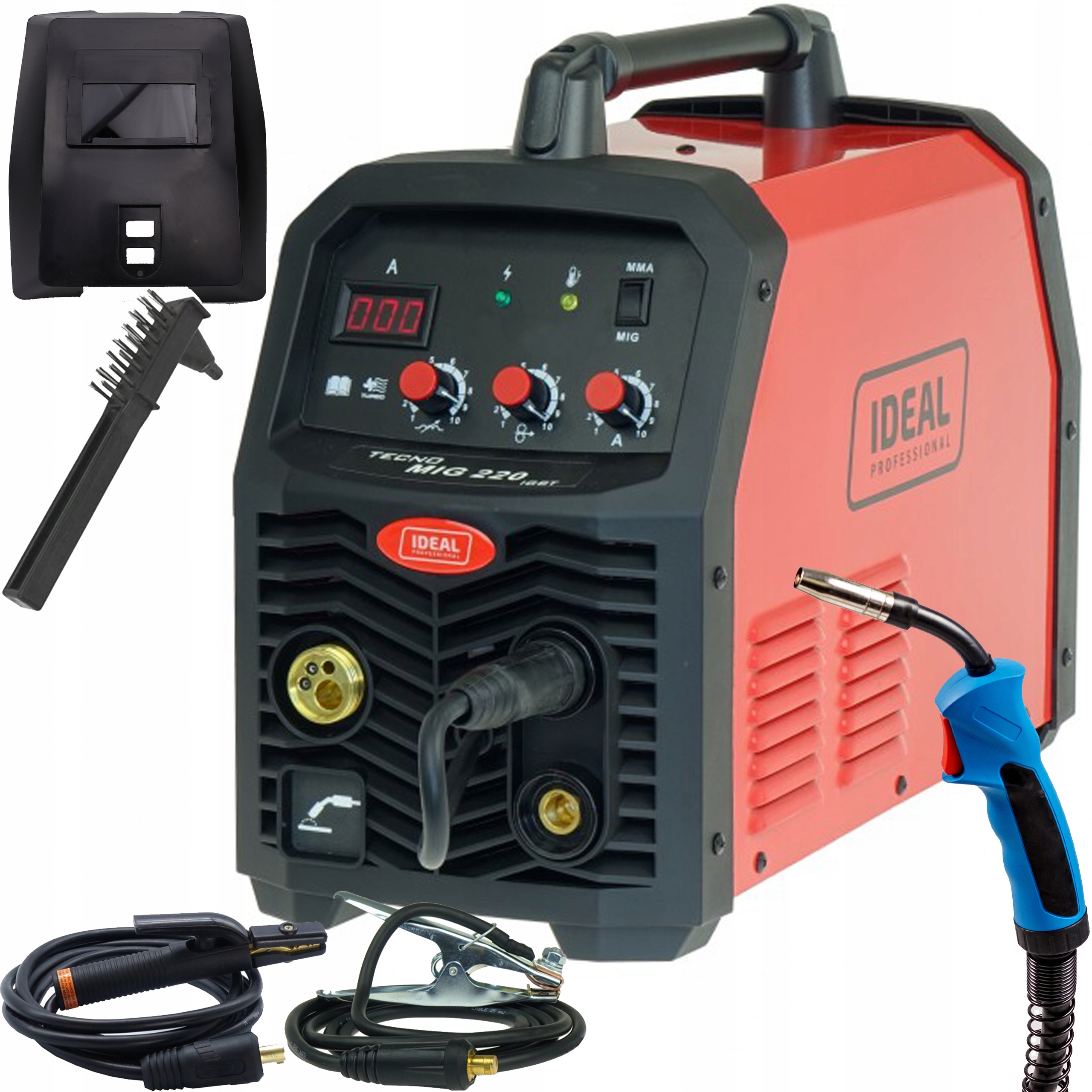 Svařovací stroj Ideal Tecnomig 220 Mma Digital Mig Mag Flux 220A 230V