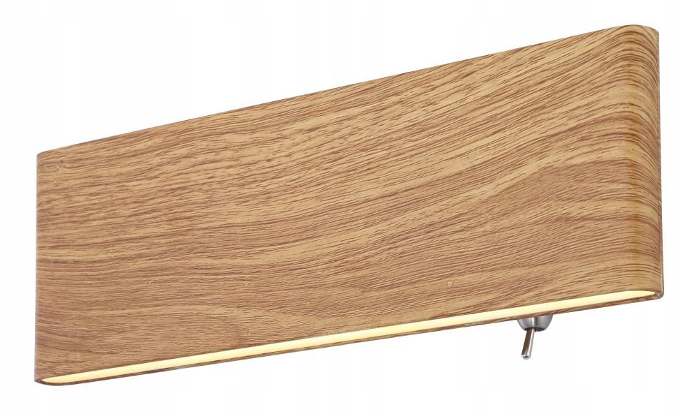 Moderná nástenná Led lampa 8W Siegfried 3000K s imitáciou dreva