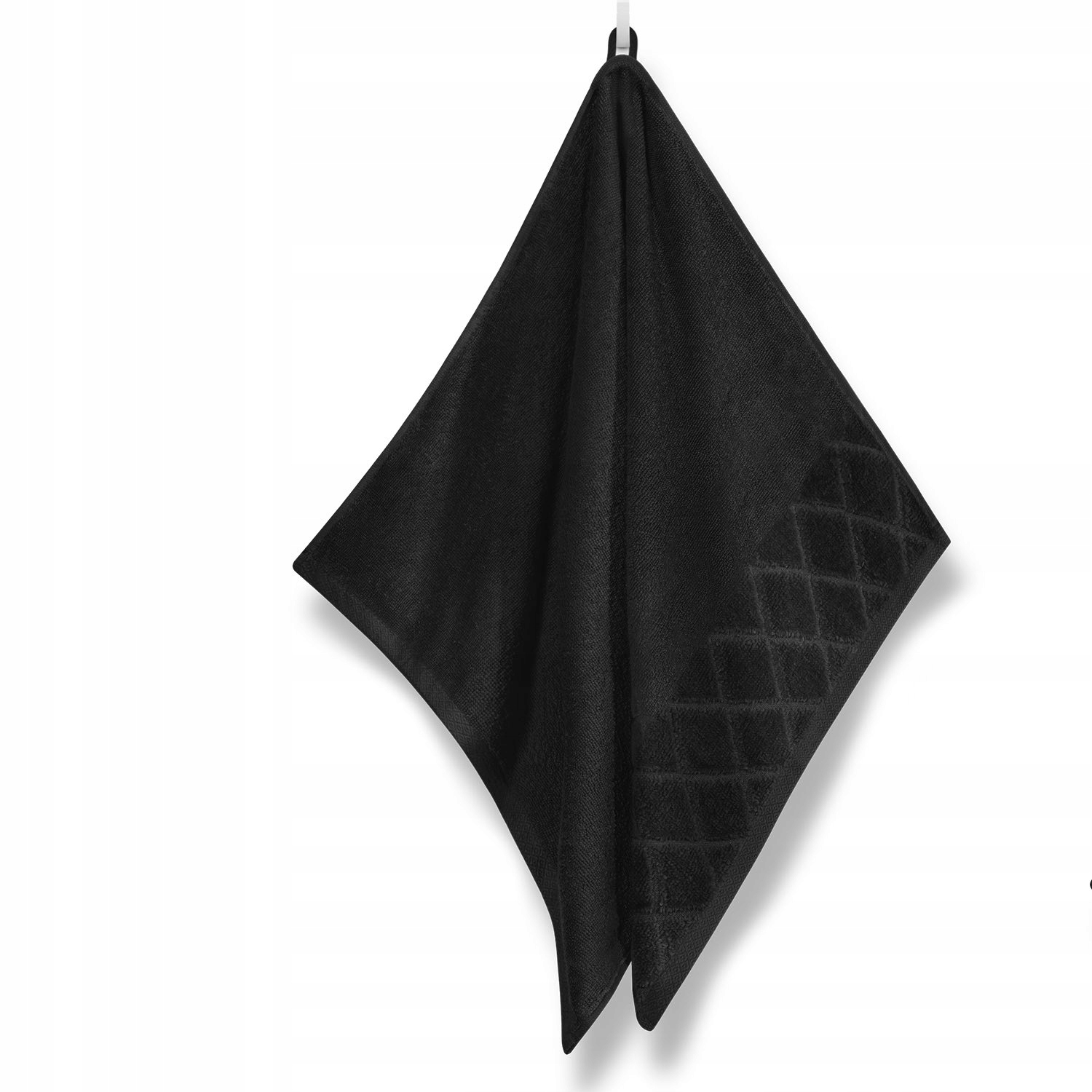 

Czarny Ręcznik Frotte 50X90 Silky 500 gsm