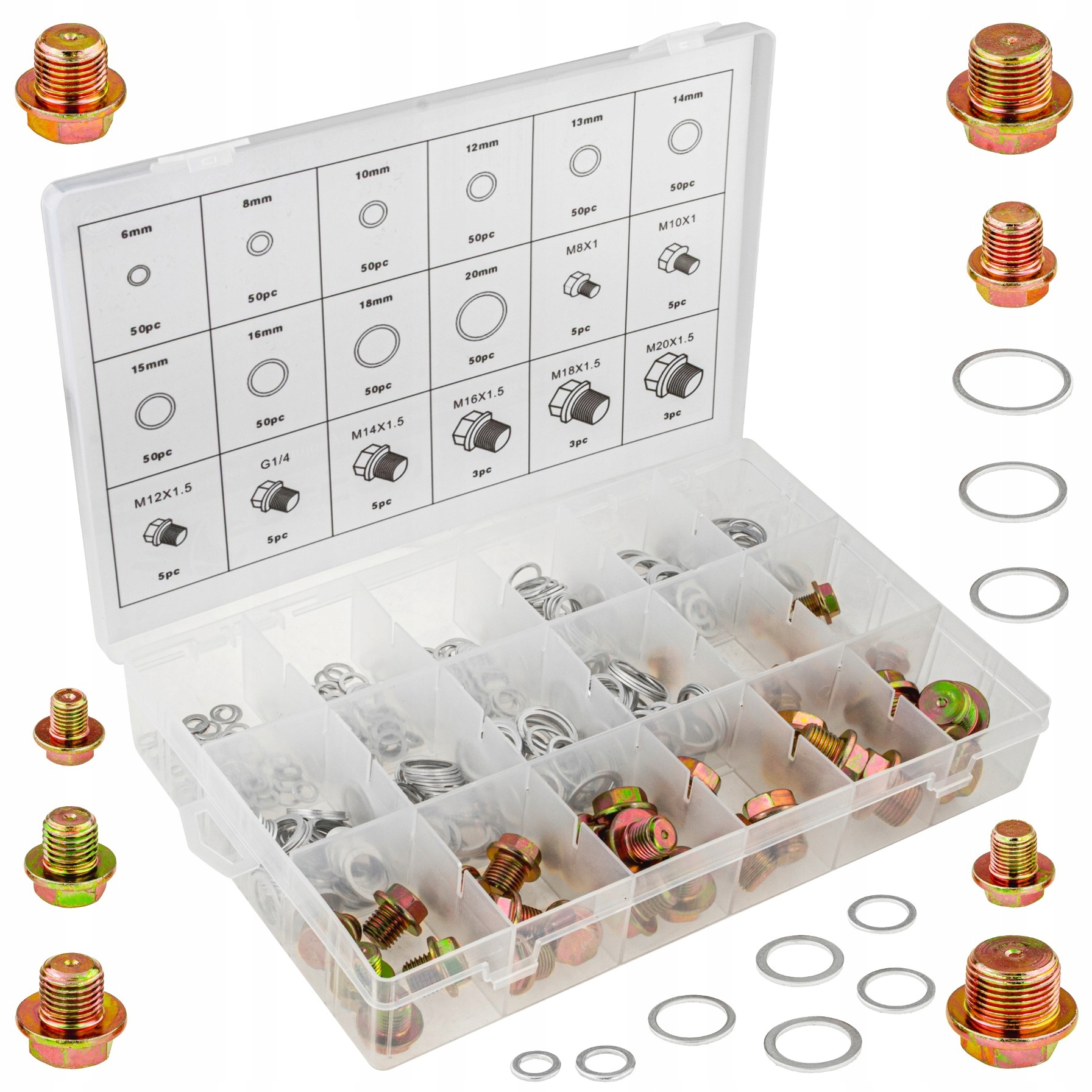 F01501 ZESTAW PODKŁĄDEK ALUMINIUM Kod producenta F01501