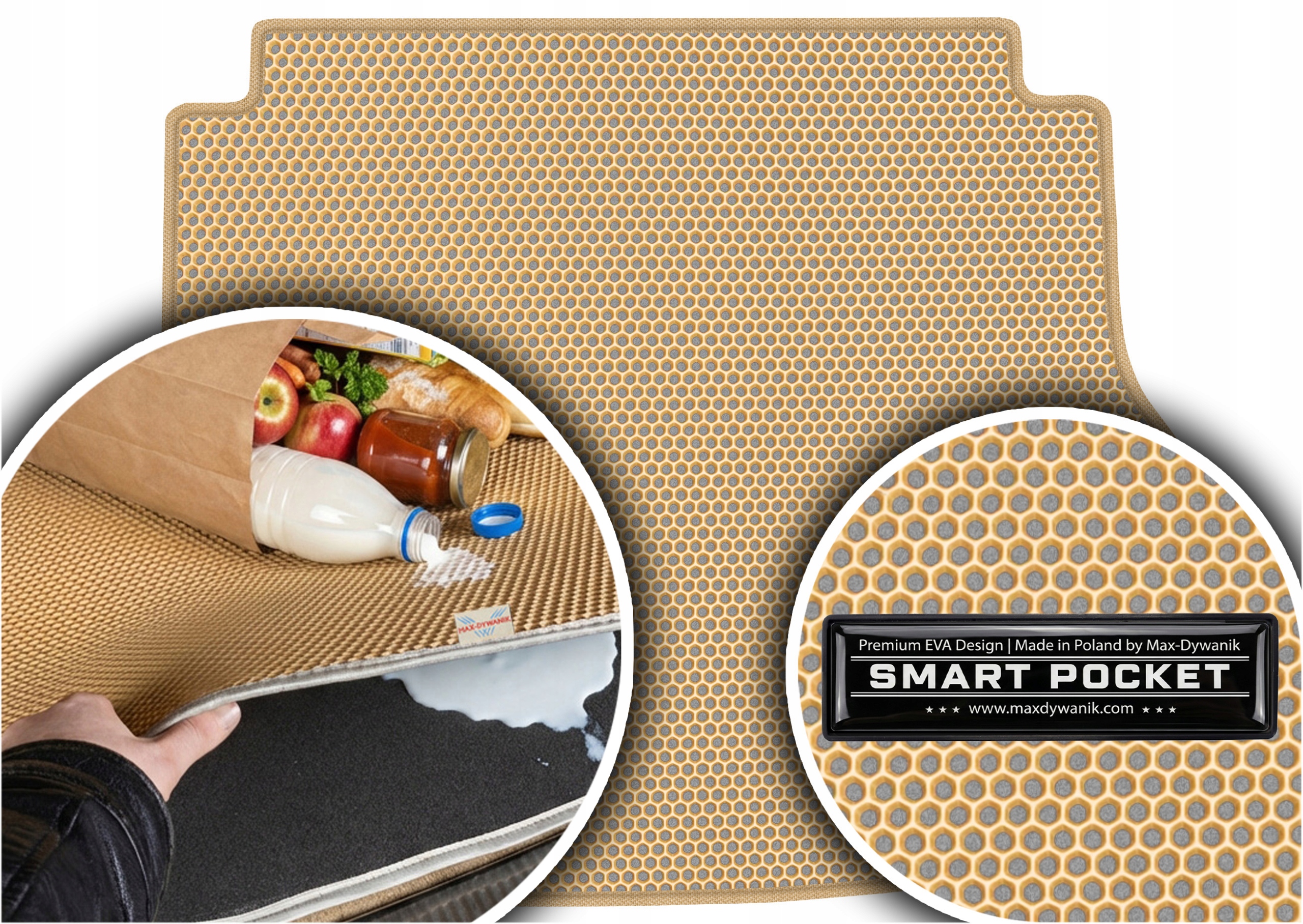 Kia Ceed II kombi 2012-2018 Vložka do zavazadlového prostoru Eva Smart Pocket Béžová