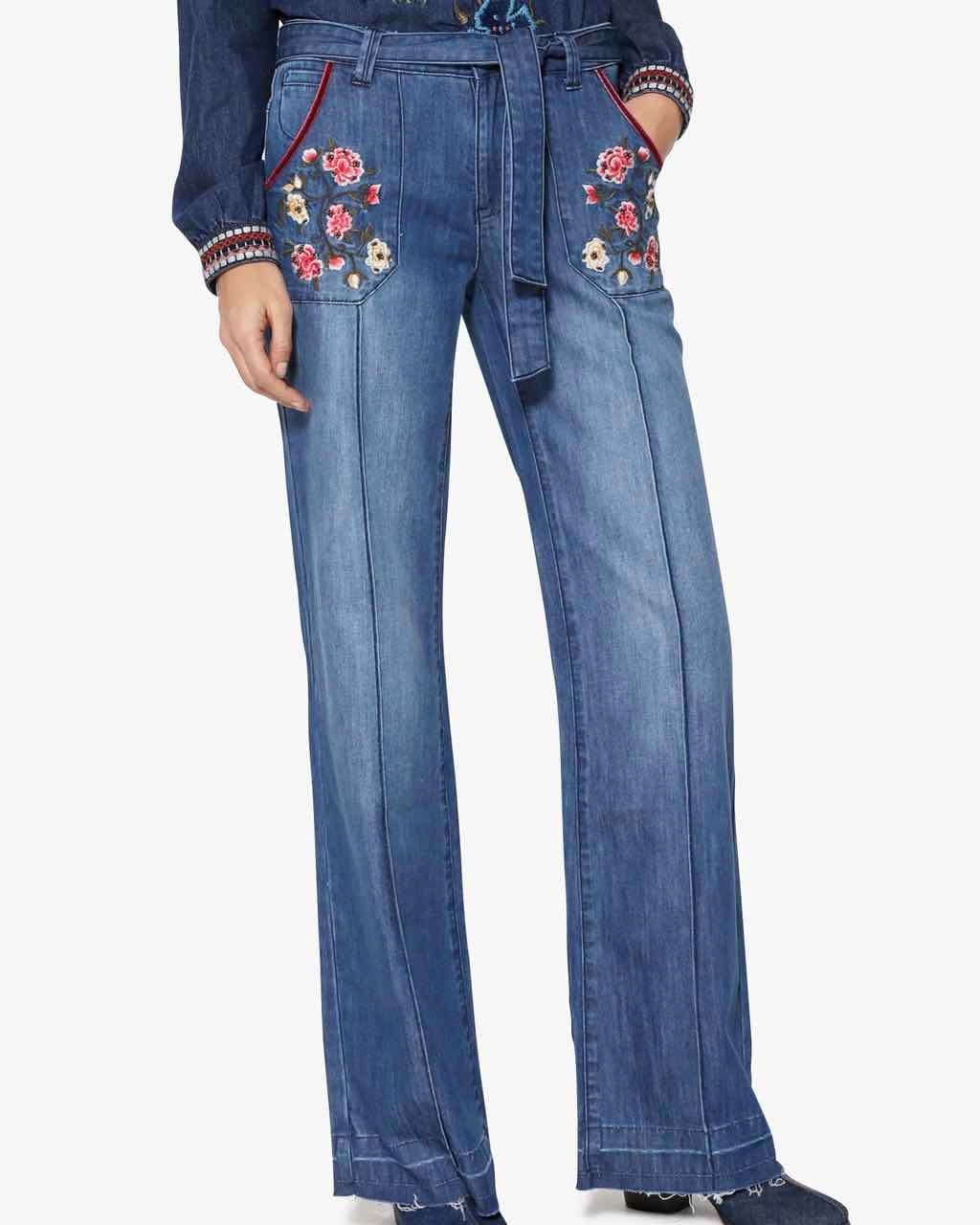 

-60% Spodnie Desigual Claudia damskie jeans r. 26