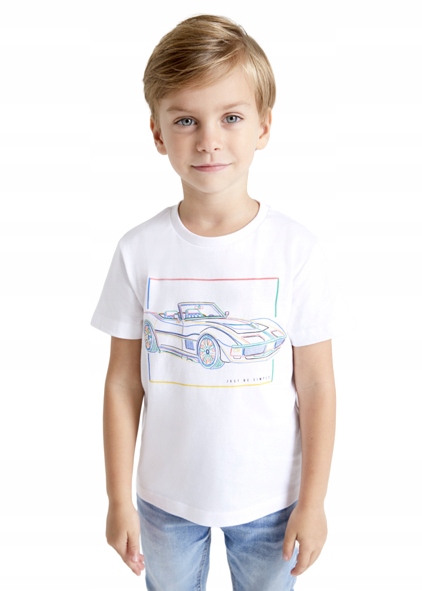 T-SHIRT K/R MAYORAL 3023 BIAŁA r.122