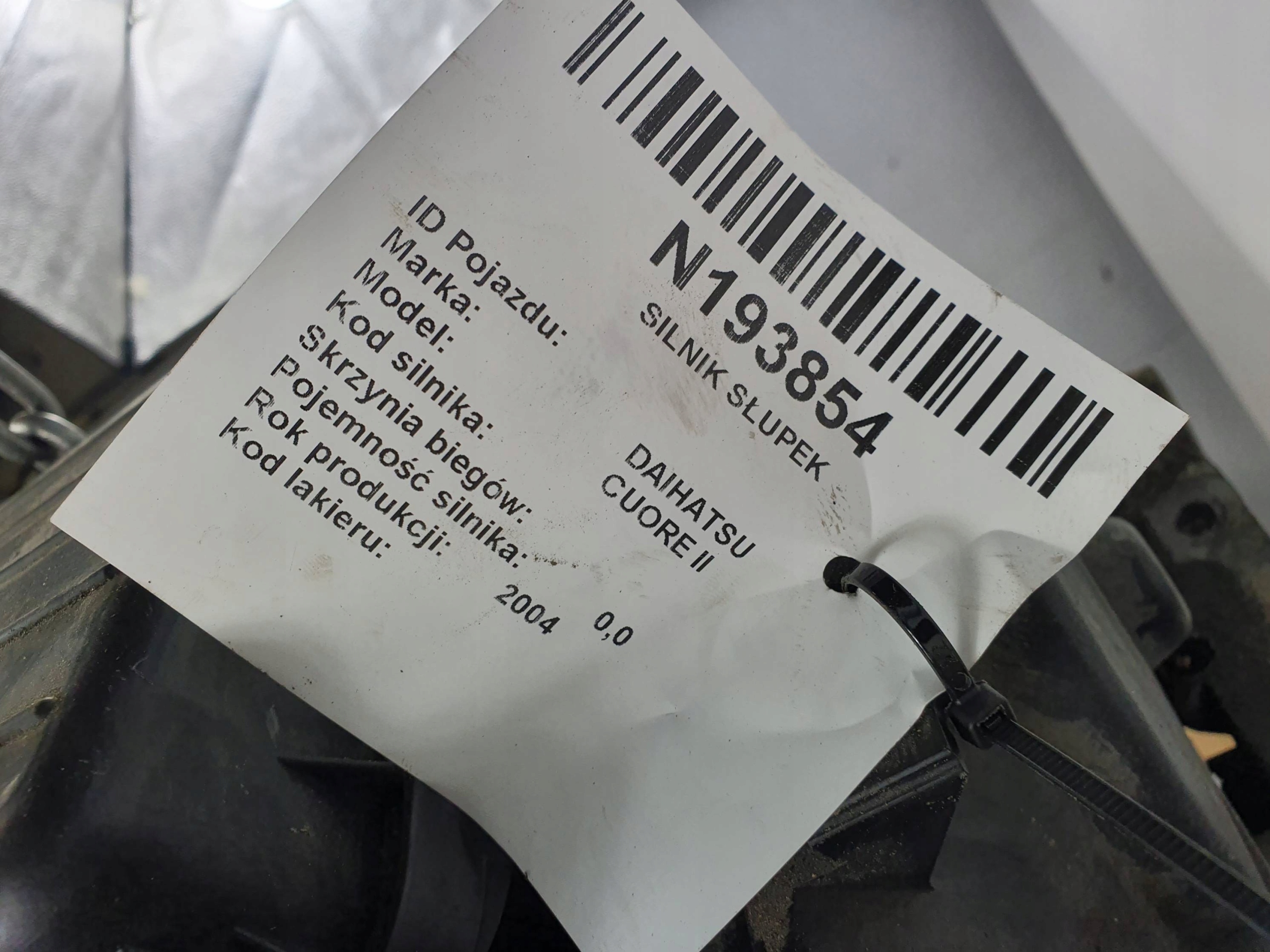 Motor Säule 1.0 DAIHATSU CUORE II