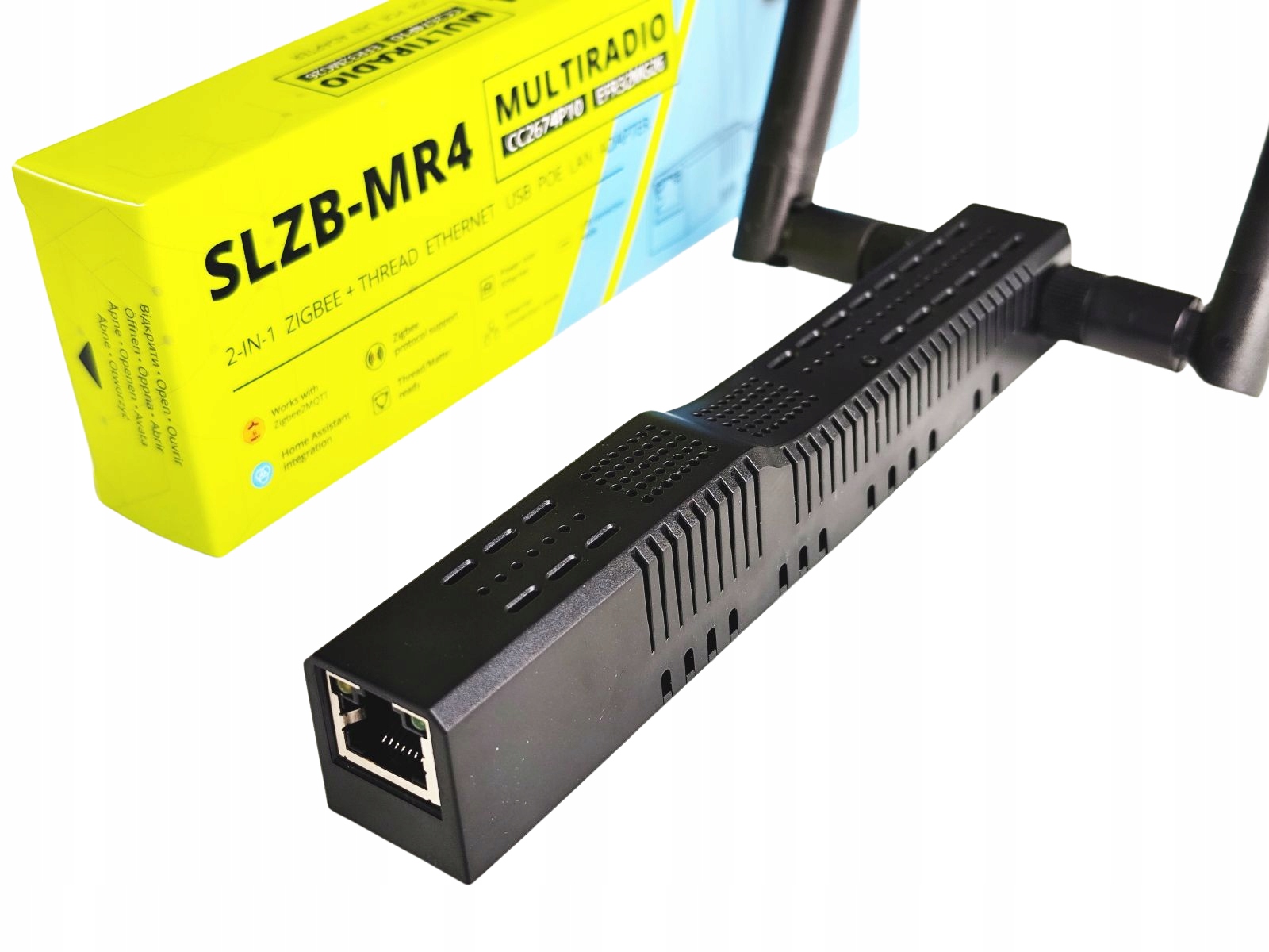 Adaptér SLZB-MR4U ZigBee Thread CC2674P10 EFR32MG26 PoE Usb WiFi ESP32 Lan