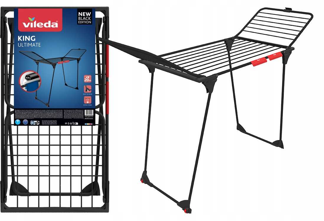 Levně Sušák na prádlo Vileda Universal Ultimate černá