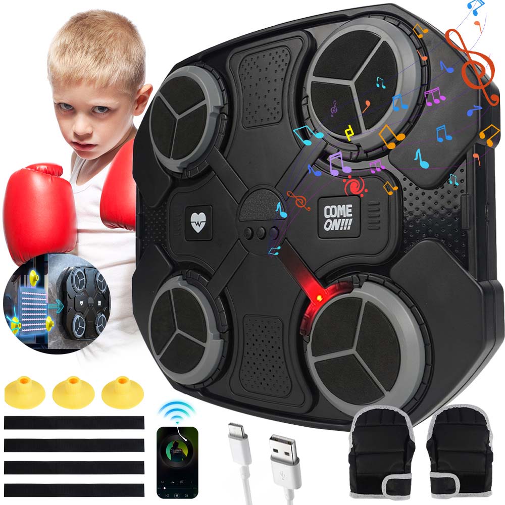 Mata Bokserska Na Ścianę Treningowa Worek Do Boksowania Zestaw Bluetooth