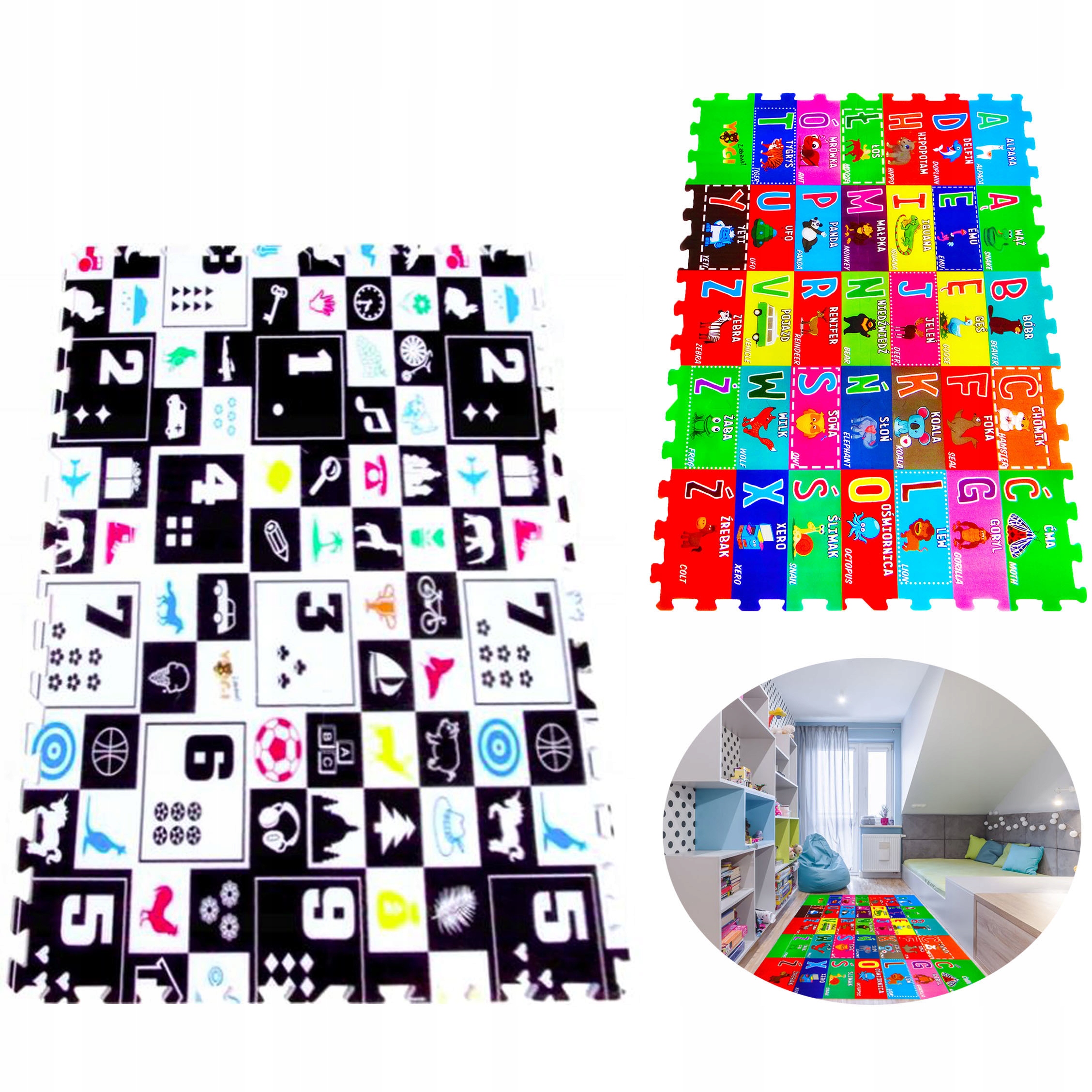 

Puzzle Piankowe Duża Mata Edukacyjna 180 X 120 CM