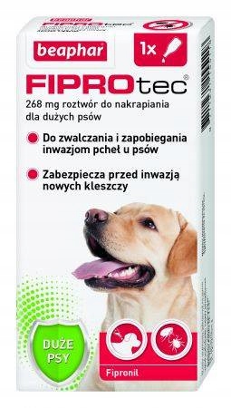 

Beaphar FIPROtec L krople pchły kleszcze psa 268mg