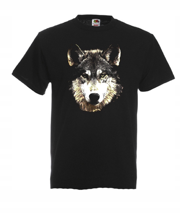 

XXL Koszulka Męska Wilk Szary Księżyc Wolf Wzory