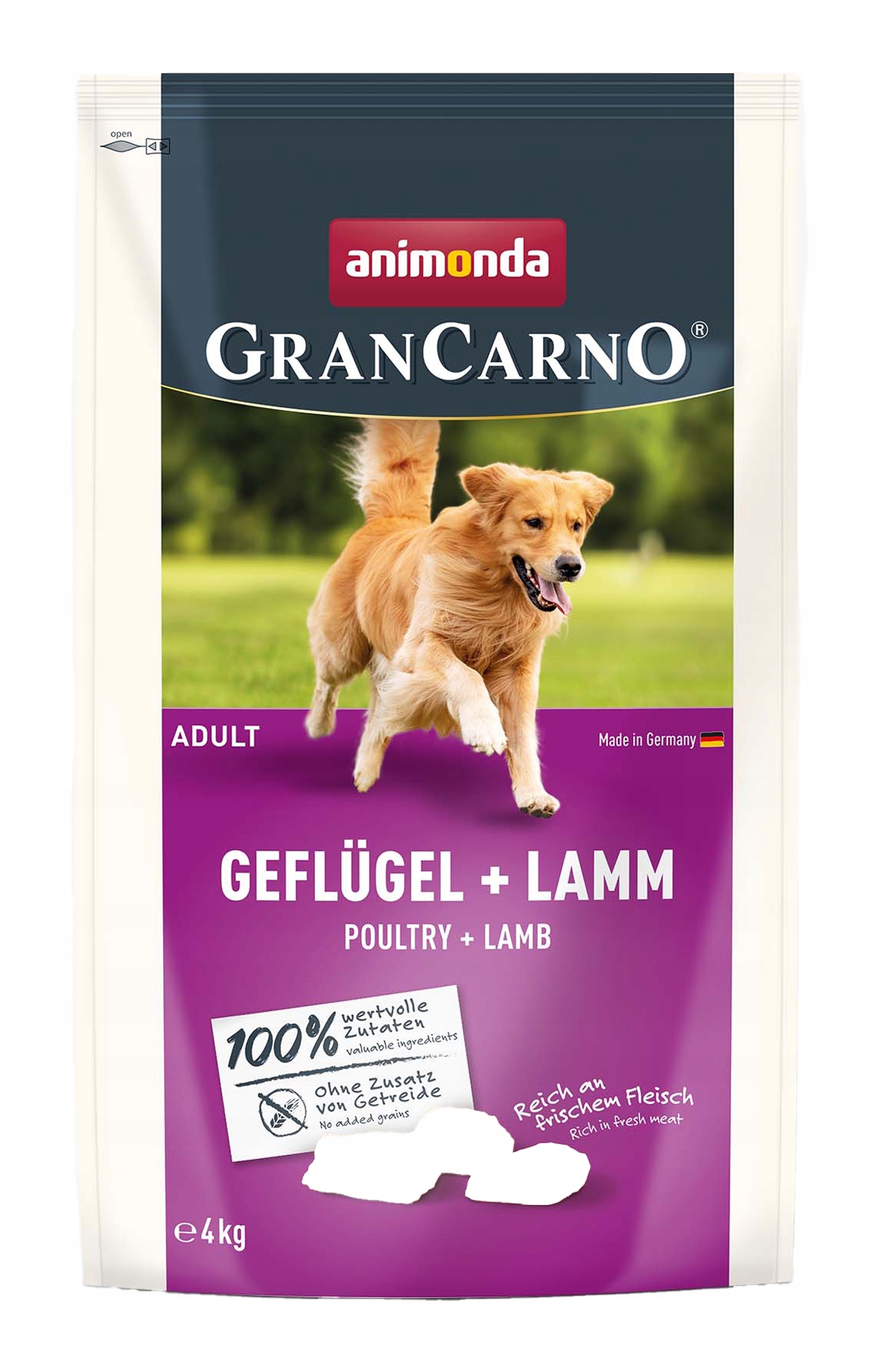 Levně Animonda Krmivo pro psy GranCarno Adult Drůbež Jehněčí 4 kg
