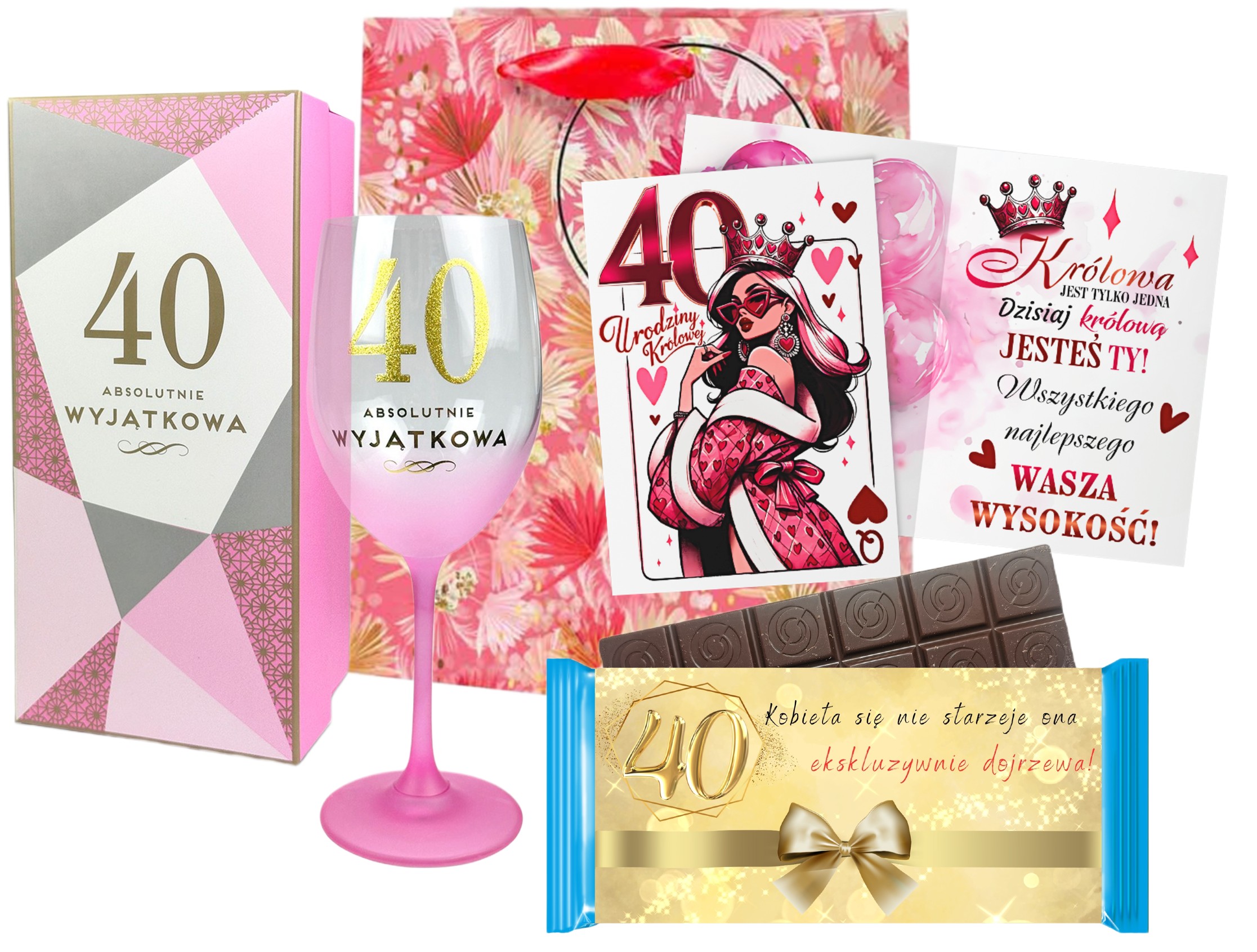 Na 40 Urodziny Dla Kobiety Mamy Koleżanki Zestaw Prezentowy Kartka