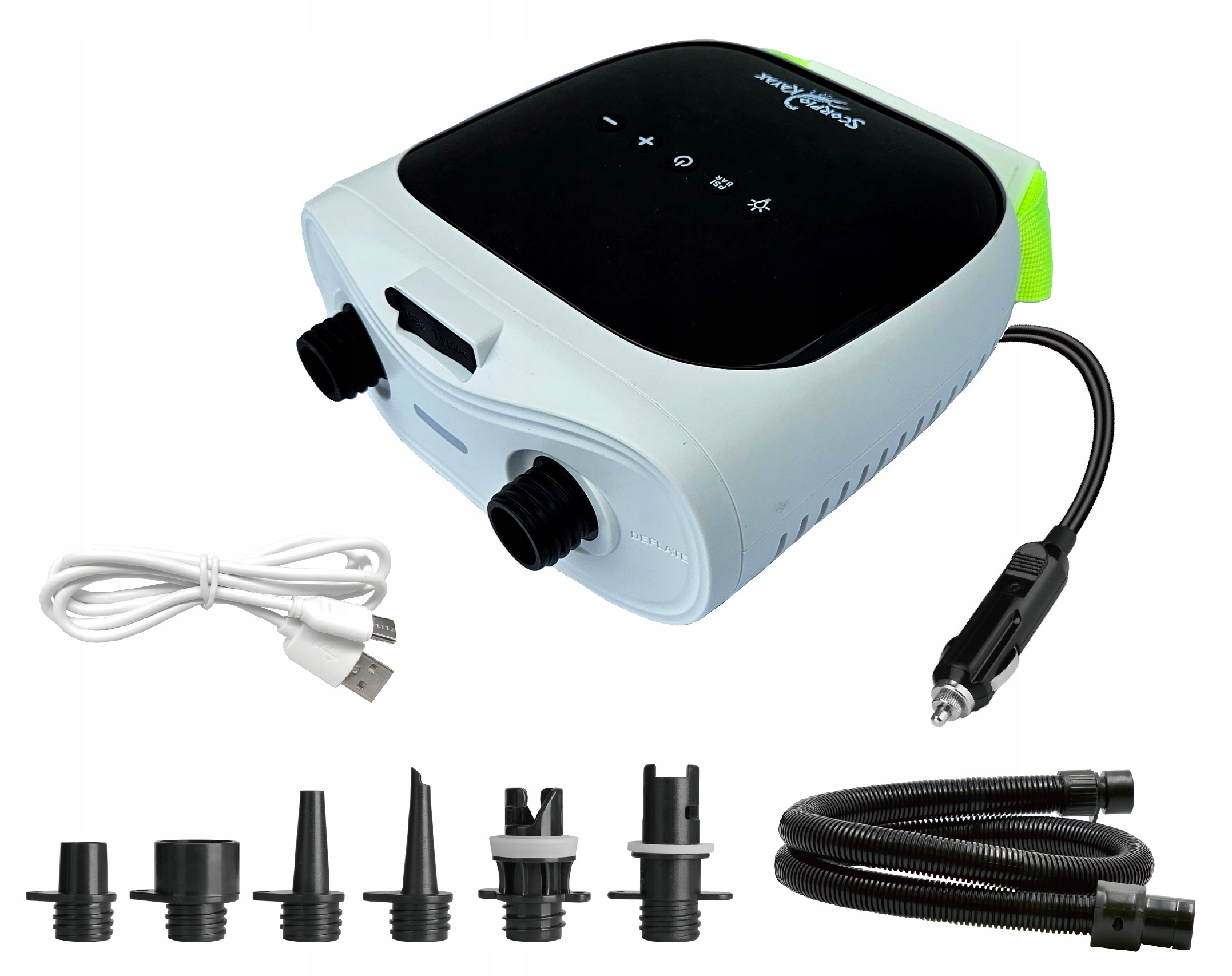 Pompka Elektryczna Z Akumulatorem Do Kajaka Deski Sup Pontonu 20PSI 12V