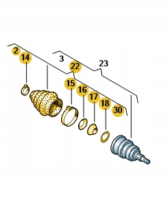 ASO OSŁONA PRZEGUBU ZEWNĘTRZNA VW,SKODA, SEAT Numer katalogowy części 3Q0498203A