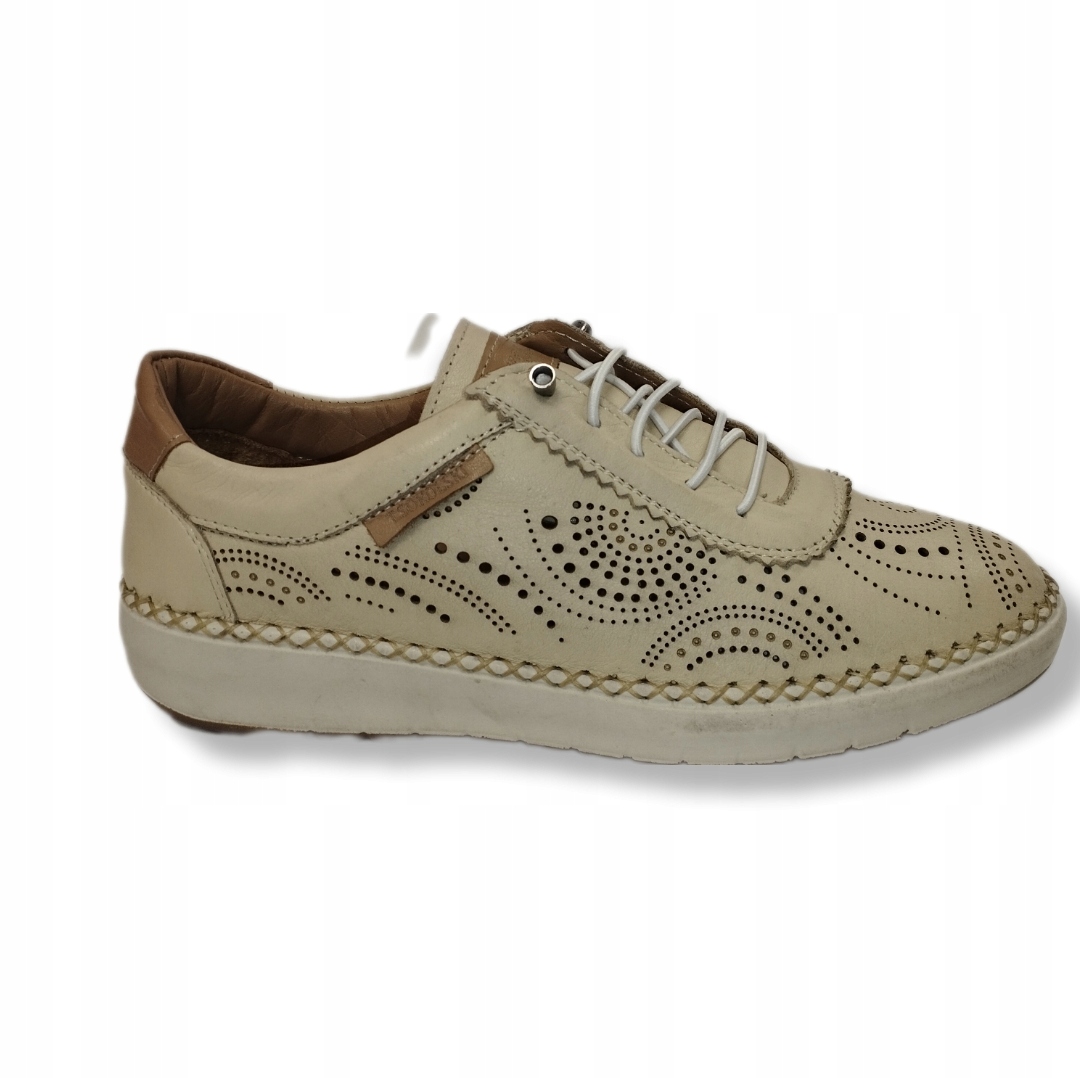 měkké pohodlné ažurové polobotky Sokolski HP1860 béžová r36