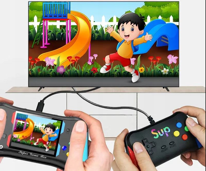 Konsola Przenośna Do Gier Retro 500 Gier Tv + Pad Do Gry Model Mapark X7M