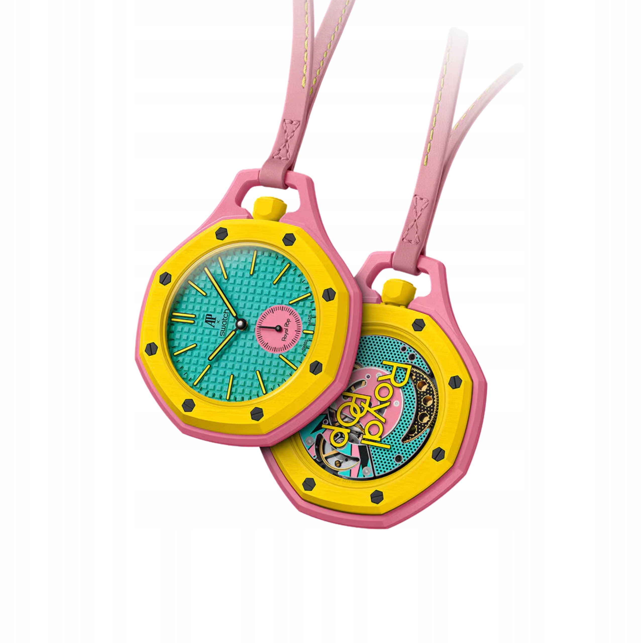 Zegarek Audemars Piguet Swatch Bioceramic Royal Pop Otg Roz Kolekcjonerski